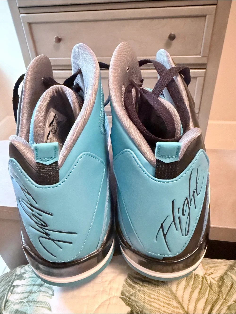 Jordan Men’s High-Top Sneakers Black and Blue